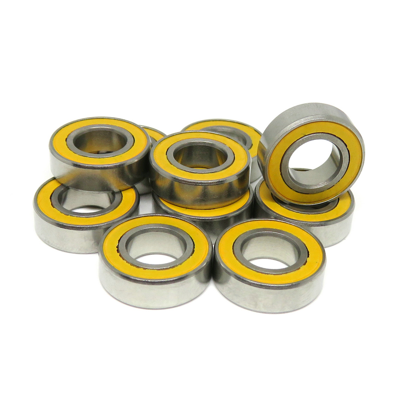 S688C-2RS 8x16x5mm hybrid ceramic ball bearing ABEC-7 Yellow Seals Ceramic Bearings S688C-2RS